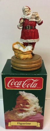 4415-1 € 27,50 coca cola beeldje kerstman met zak ca 12 cm